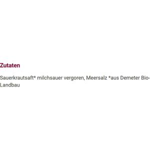 Produktbild für Saft Alnatura Sauerkraut ohne Zuckerzusatz, demeter BIO