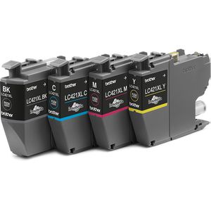 Produktbild für Tinte Brother LC-421XLVAL Value Pack