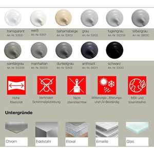 Produktbild für Silikon Fischer Premium, DSSA, anthrazit