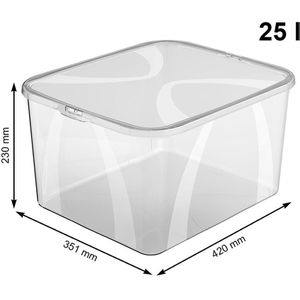 Produktbild für Aufbewahrungsbox Rotho Lona, 25L