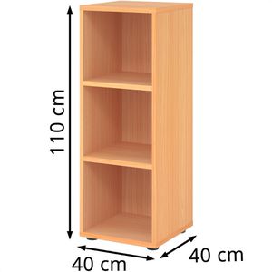 Produktbild für Aktenregal Hammerbacher Serie 9 Advanced, aus Holz