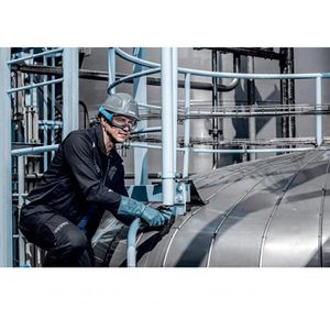 Produktbild für Schutzbrille Uvex megasonic, grau-blau, Vollsichtbrille