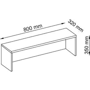 Produktbild für Thekenaufsatz Hammerbacher WB08