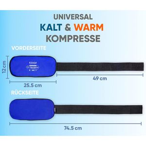 Produktbild für Kühlkompresse ICEHOF Universal, mit Klettverschluss