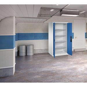 Produktbild für Werkzeugschrank CP-Möbel 8924-052, aus Metall, grau / blau