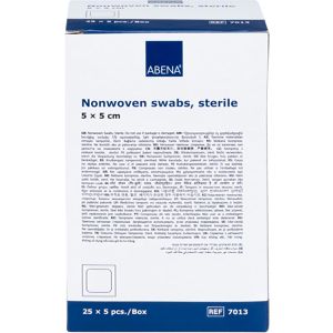 Produktbild für Vlieskompressen Abena 7013, nicht haftend, 4-lagig, steril