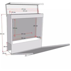 Produktbild für Briefkasten Metzler Anton, silber mit Holzoptik, aus Stahl