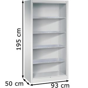 Produktbild für Werkzeugschrank CP-Möbel 8921-02, aus Metall, lichtgrau