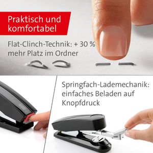 Produktbild für Heftgerät Novus B4FC, 020-1423, inkl. 200 Heftklammern