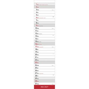 Produktbild für Streifenkalender Alpha 112400, Streifenplaner XL, rot