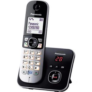 Telefon Panasonic KX-TG6821GB, schwarz