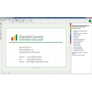 Produktbild für Visitenkartensoftware Sigel BusinessCard SW 670