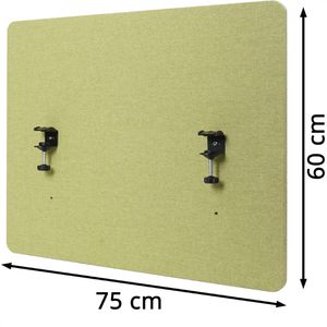 Produktbild für Tischtrennwand Mendler HWC-G75, grün