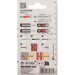 Produktbild für Schrauben-Dübel-Set Fischer 553878, Ready2Fix Garten