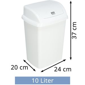 Produktbild für Mülleimer TipTop-Office weiß