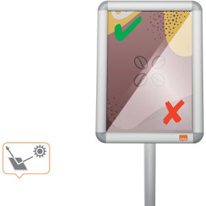 Produktbild für Infoständer Nobo 1902383 aus Aluminium, silber, A4
