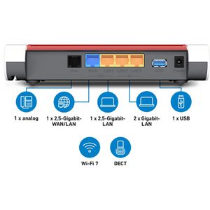 Produktbild für WLAN-Router AVM FRITZ!Box 4630, 20003163, für Modem