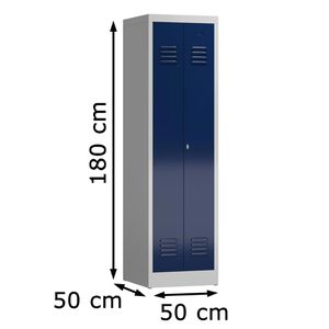 Produktbild für Spind ClassiX X-510401, Doppelspind, blau