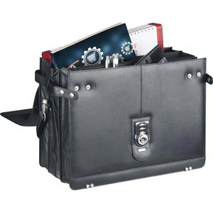Produktbild für Aktentasche Alassio Monza 47127 schwarz, mit Laptopfach