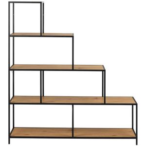 Produktbild für Bücherregal AC-Design Seaford, schwarz / wildeiche