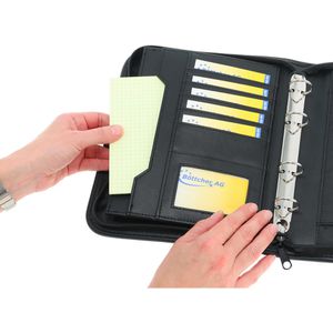 Produktbild für Schreibmappe Wedo 581501, schwarz, Kunstleder