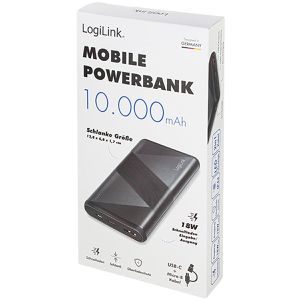 Produktbild für Powerbank LogiLink PA0275, 10000mAh