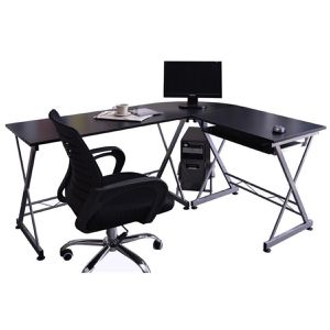 Produktbild für Schreibtisch Böttcher-AG CT-3802, schwarz / silber