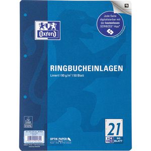 Produktbild für Ringbucheinlagen Oxford 400131464, Lineatur 21, A4