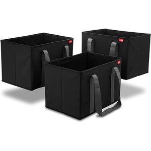Produktbild für Einkaufskorb achilles AD323 Faltbox, schwarz, 3er Set