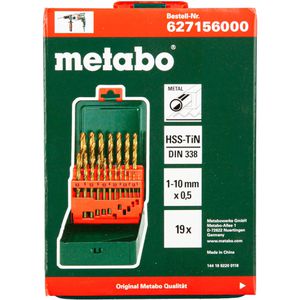 Produktbild für Bohrer Metabo HSS-TIN Bohrerkassette SP, 627156000