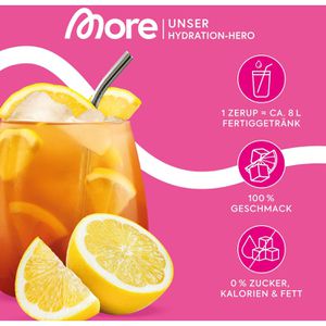 Produktbild für Sirup More Zerup Eistee Zitrone, zuckerfrei