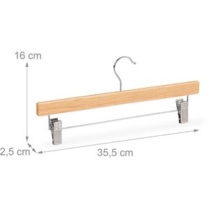Produktbild für Hosenbügel Relaxdays 10029411126, aus Holz