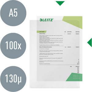 Produktbild für Sichthüllen Leitz 4005-00-03, transparent, A5