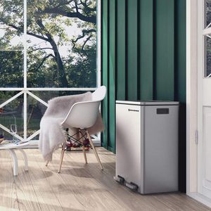 Produktbild für Mülleimer Songmics LTB60BK, silber