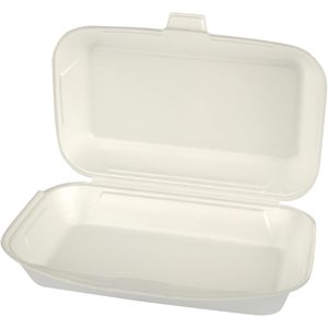 Produktbild für Menüboxen Papstar 18080, weiß, aus Polystyrol XPS
