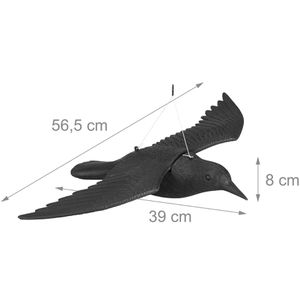 Produktbild für Vogelabwehr Relaxdays Krähe fliegend