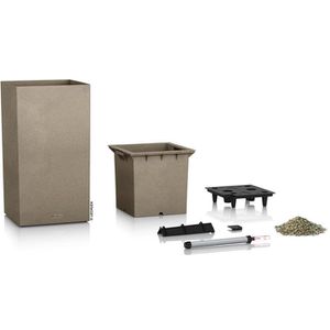 Produktbild für Übertopf Lechuza CANTO Stone 30 high, sandbeige, 30x56x30 cm