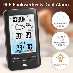 Produktbild für Wetterstation ADE WS2132, Funk, digital