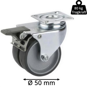 Produktbild für Apparaterolle Dörner+Helmer 778160, mit Anschraubplatte