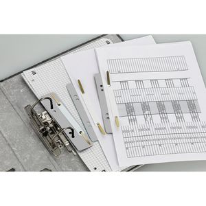 Produktbild für Heftstreifen Exacompta 426010B, 35 x 150mm, grau