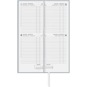 Produktbild für Vormerkbuch Zettler 801-0703, Recycling, graues Hardcover