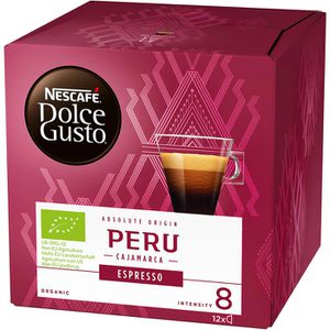 Nescafe Kaffeekapseln Dolce Gusto Bio, Espresso Peru, 12 Kapseln