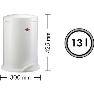 Produktbild für Mülleimer Wesco 116 Alpha, weiß