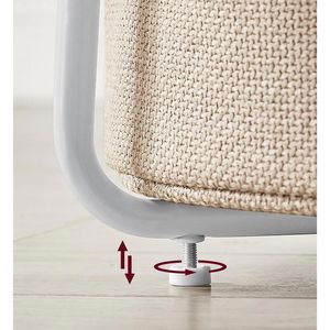 Produktbild für Beistelltisch Vasagle LET223W10, weiß / natur