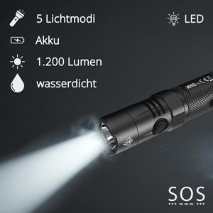 Produktbild für Taschenlampe Nitecore MH10 V2 Hybrid LED aufladbar