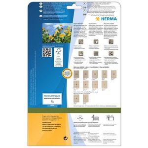 Produktbild für Universaletiketten Herma 10751, naturbraun