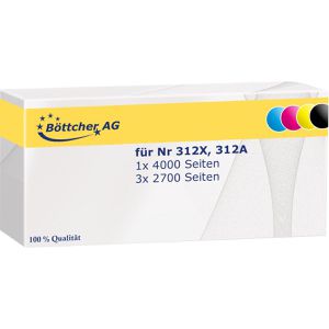 Produktbild für Toner Böttcher-AG für HP 312X, 312A, Multipack