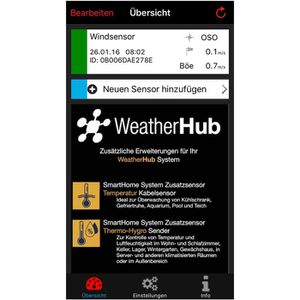 Produktbild für Funk-Windmesser TFA 30.3307.02 Weatherhub