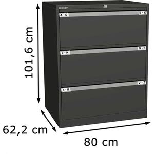 Produktbild für Hängeregisterschrank Bisley DF3-633