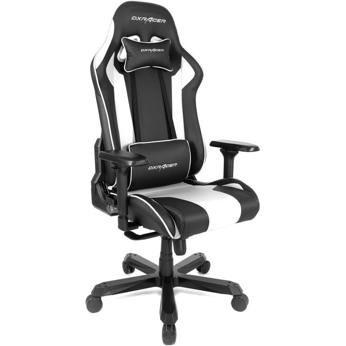 DXRACER Gaming-Stuhl Böttcher Kopfstütze, OH-KA99-NW, bis AG / – kg schwarz 135 K-Serie, Kunstleder, weiß